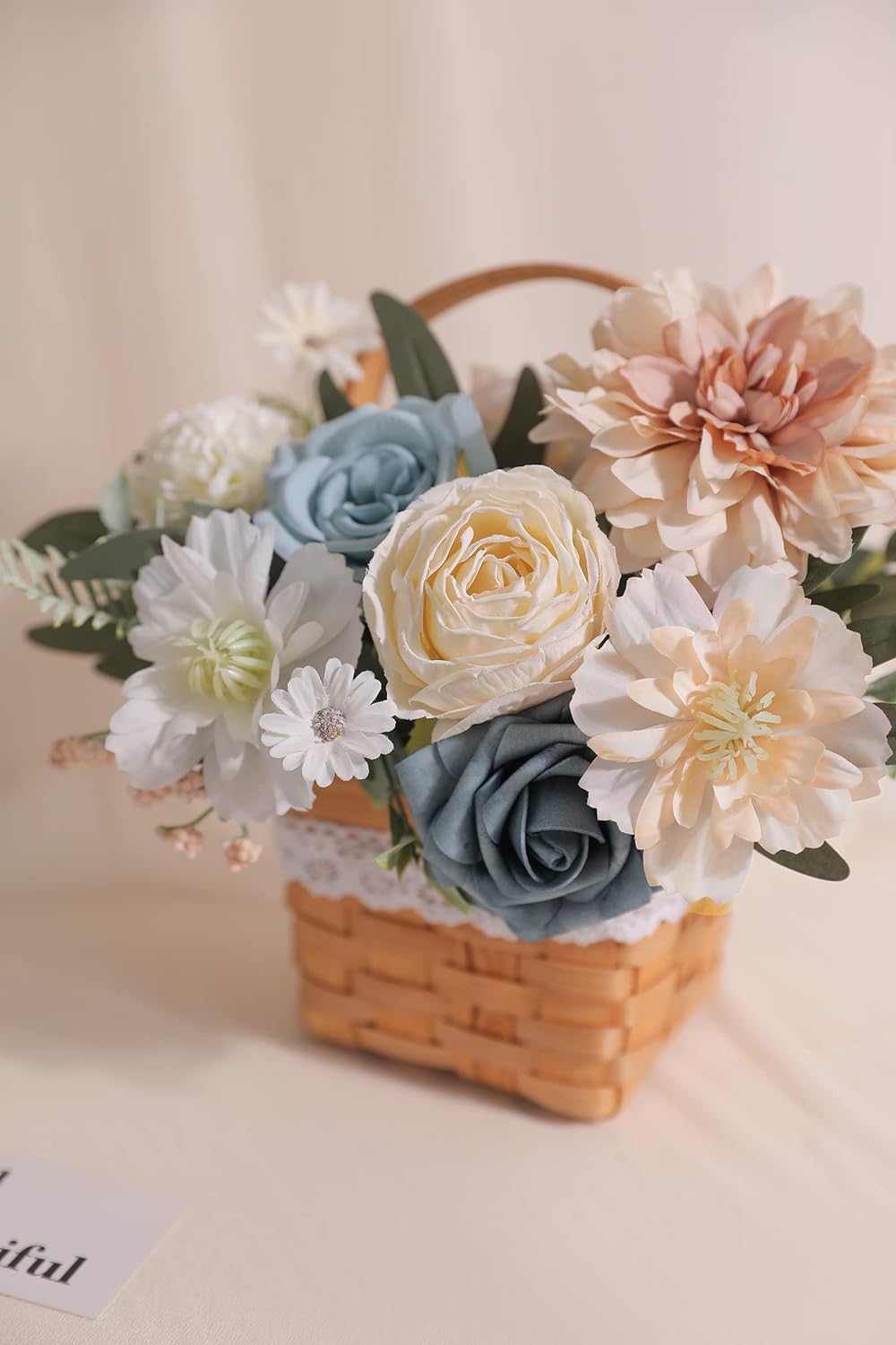 DIY DESIGNER FLOWER COMBO BOXES IN BLUE & WHITE & PINK