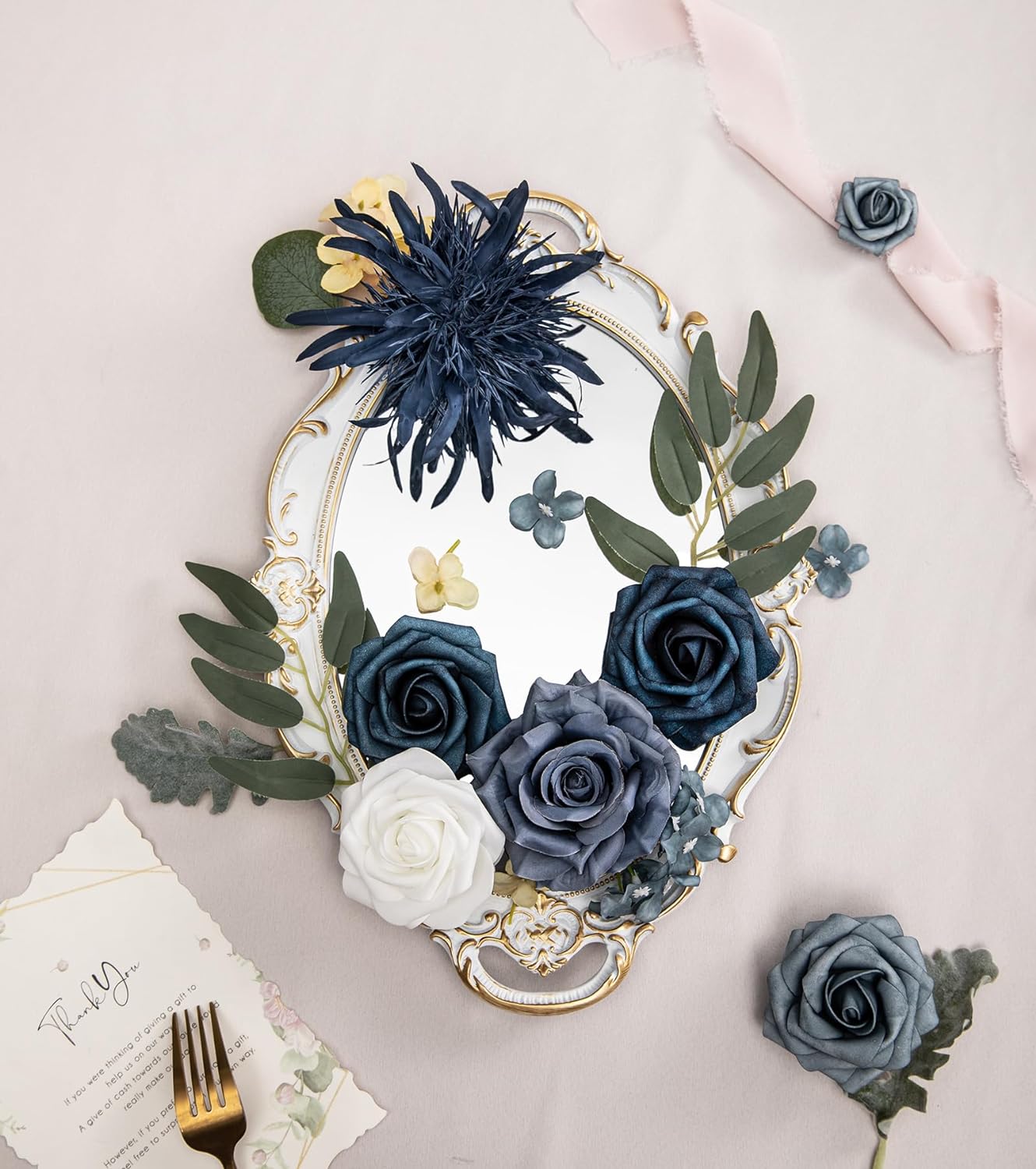 DIY DESIGNER FLOWER COMBO BOXES IN Dusty Blue