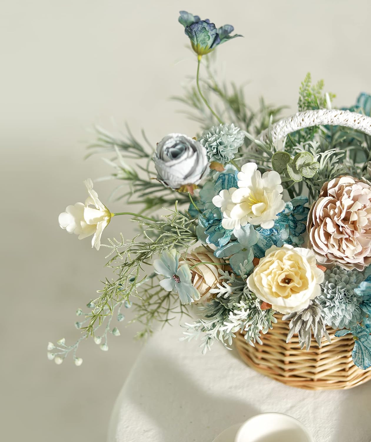 DIY DESIGNER FLOWER COMBO BOXES IN LIGHT BLUE