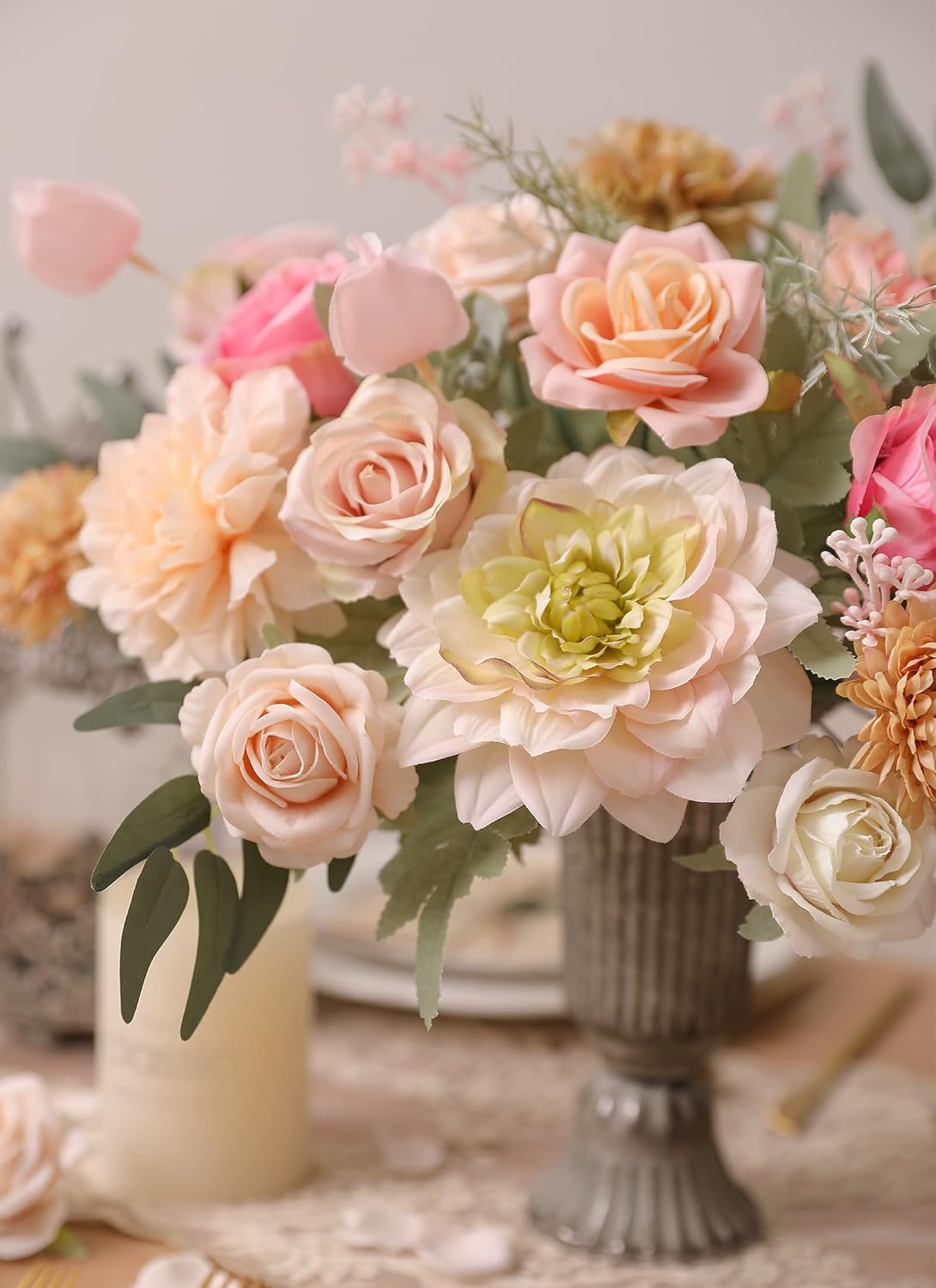 DIY DESIGNER FLOWER COMBO BOXES IN LIGHT PINK