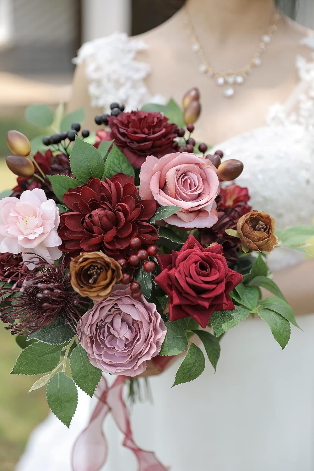 DIY DESIGNER FLOWER COMBO BOXES IN MATURE BURGUNDY