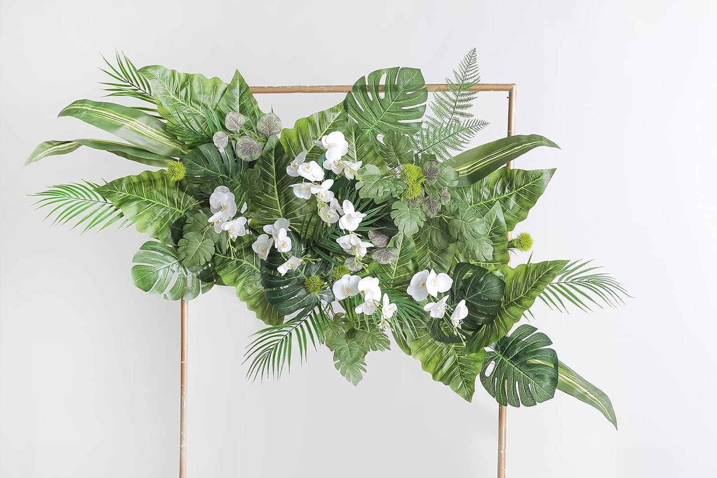 ARTIFICIAL GREENING STEM BOX SET-PALM LEAVES