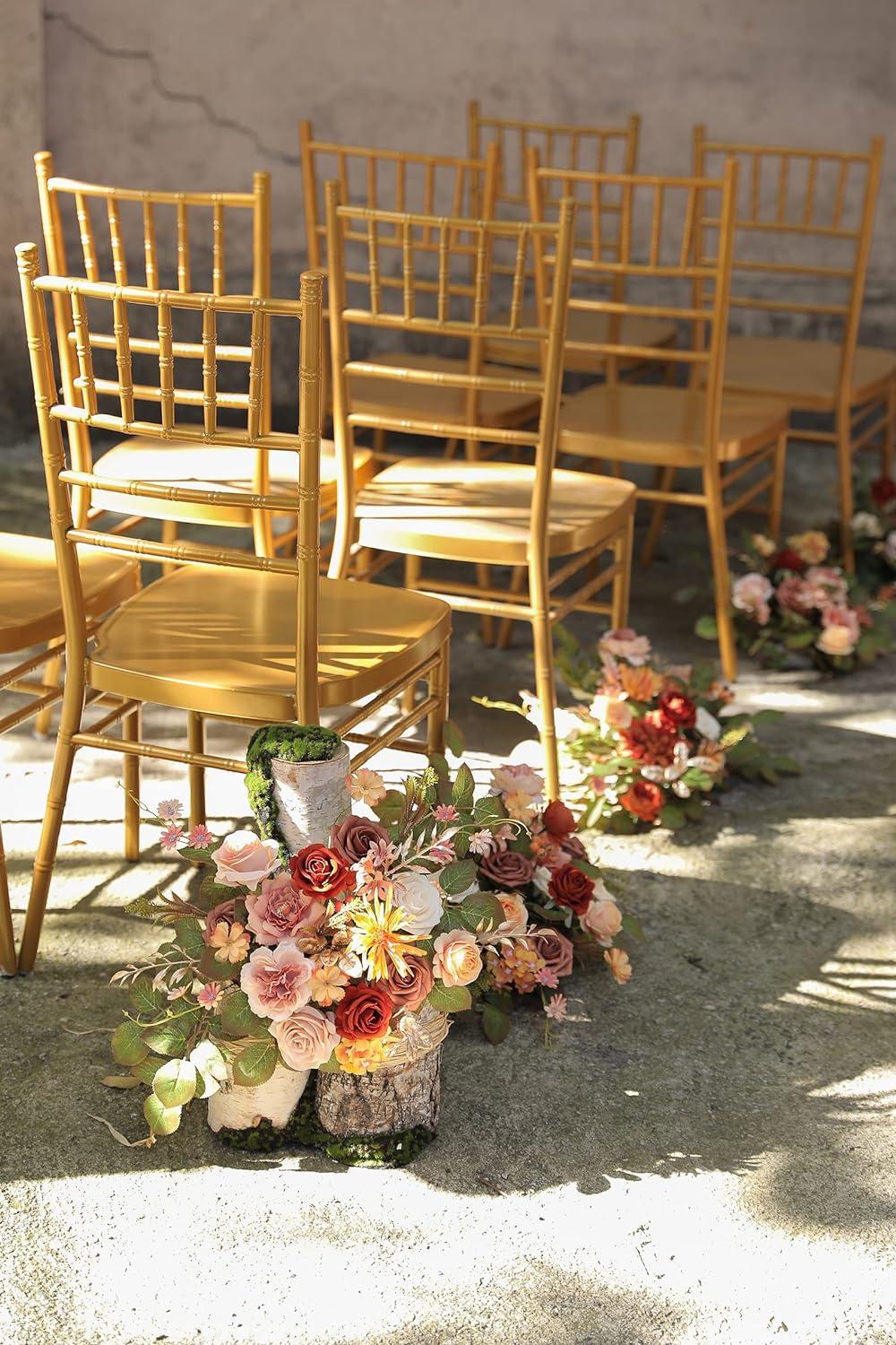 DIY DESIGNER FLOWER COMBO BOXES IN SUNSET TERRACOTTA