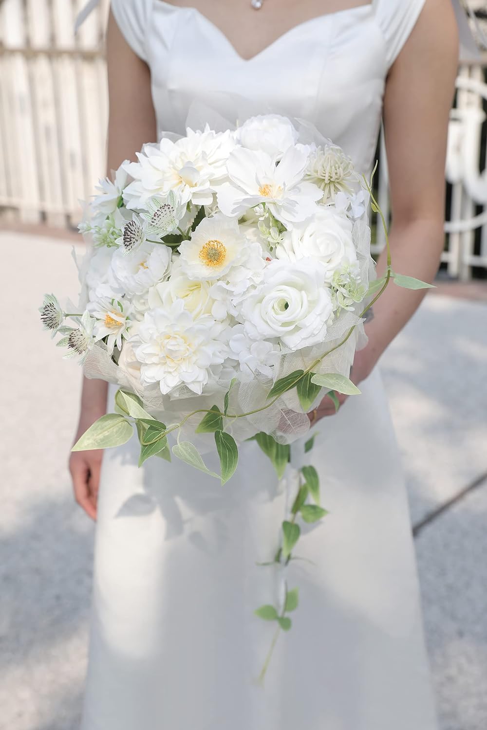 DIY DESIGNER FLOWER COMBO BOXES IN WHITE