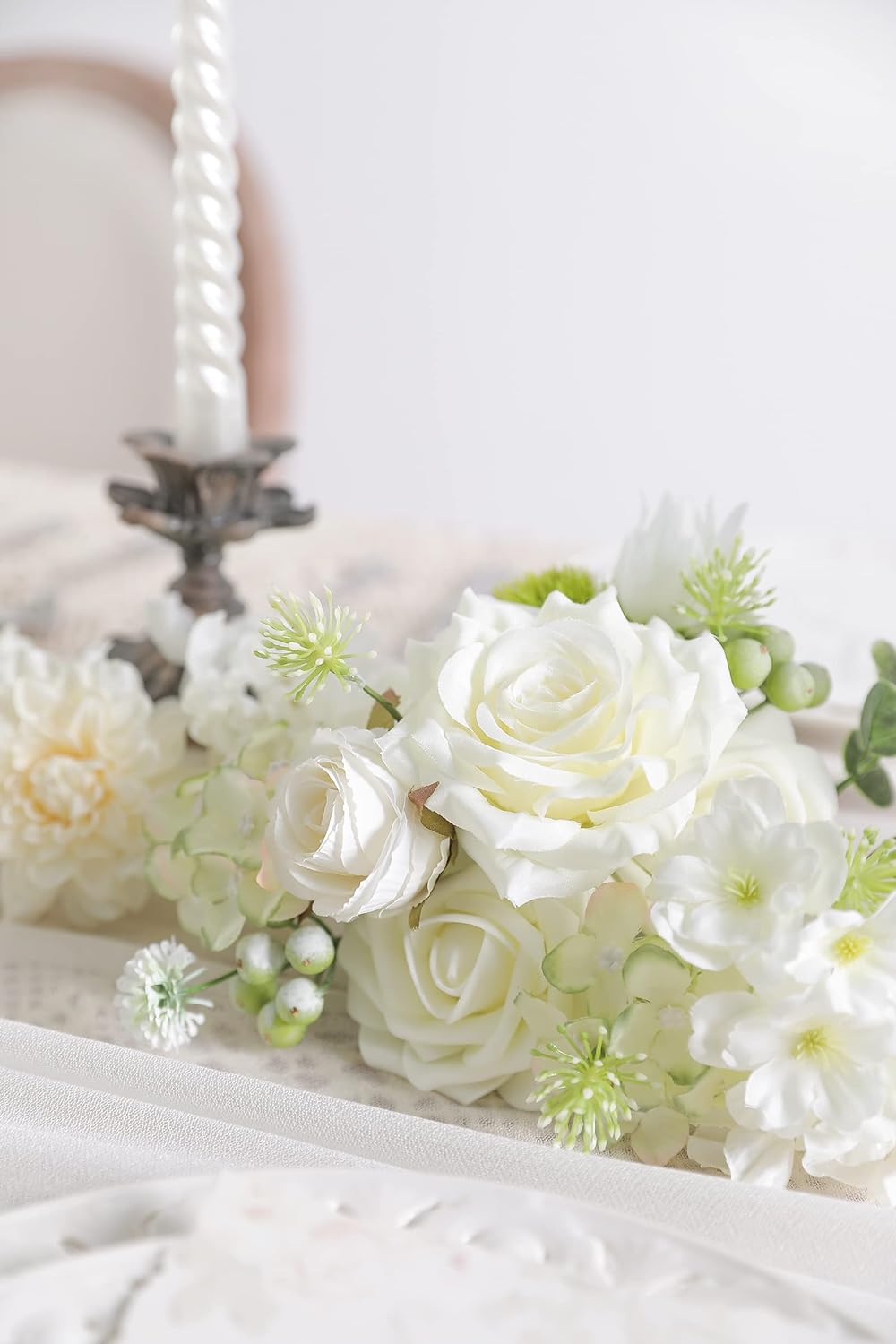 DIY DESIGNER FLOWER COMBO BOXES IN WHITE GREEN