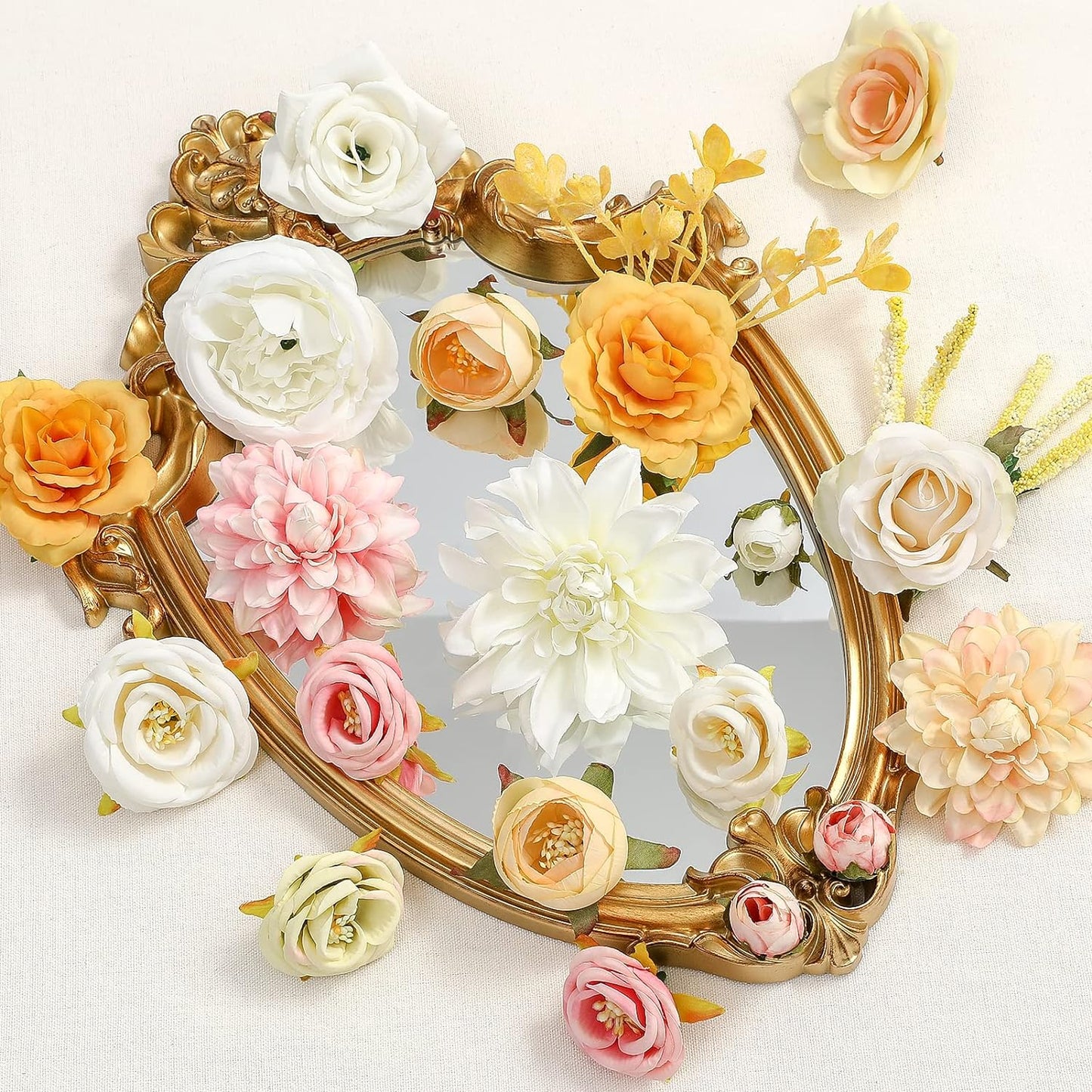 DIY DESIGNER FLOWER COMBO BOXES IN WHITE YELOW