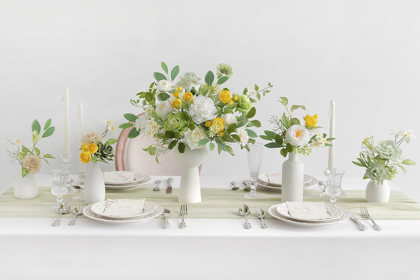 DIY DESIGNER FLOWER COMBO BOXES IN YELLOW & GREEN