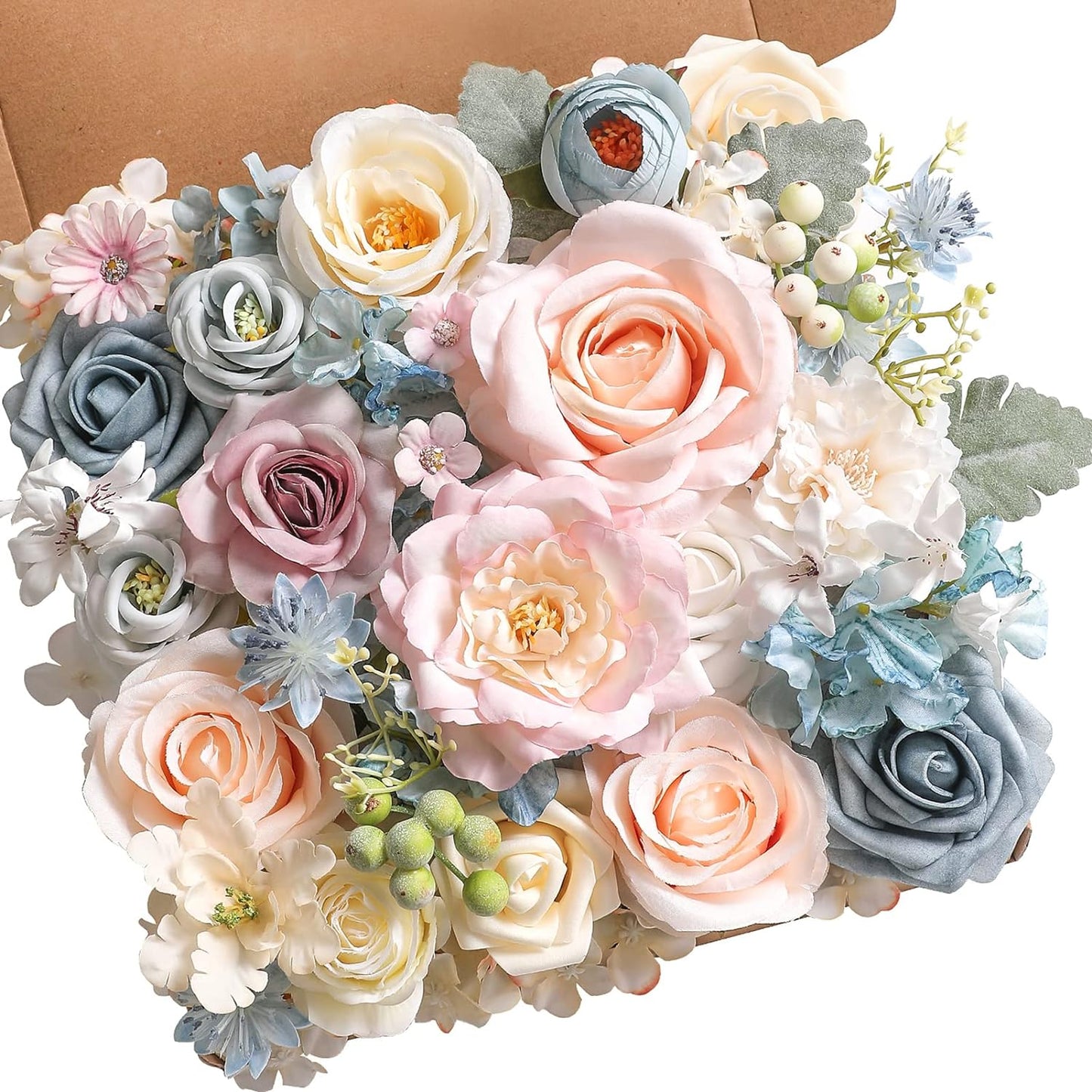 DIY DESIGNER FLOWER COMBO BOXES IN BLUE & PINK