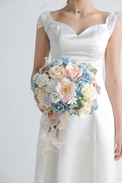 DIY DESIGNER FLOWER COMBO BOXES IN BLUE & PINK