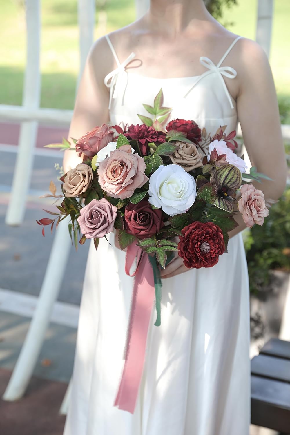 DIY DESIGNER FLOWER COMBO BOXES IN BURGUNDY PINK