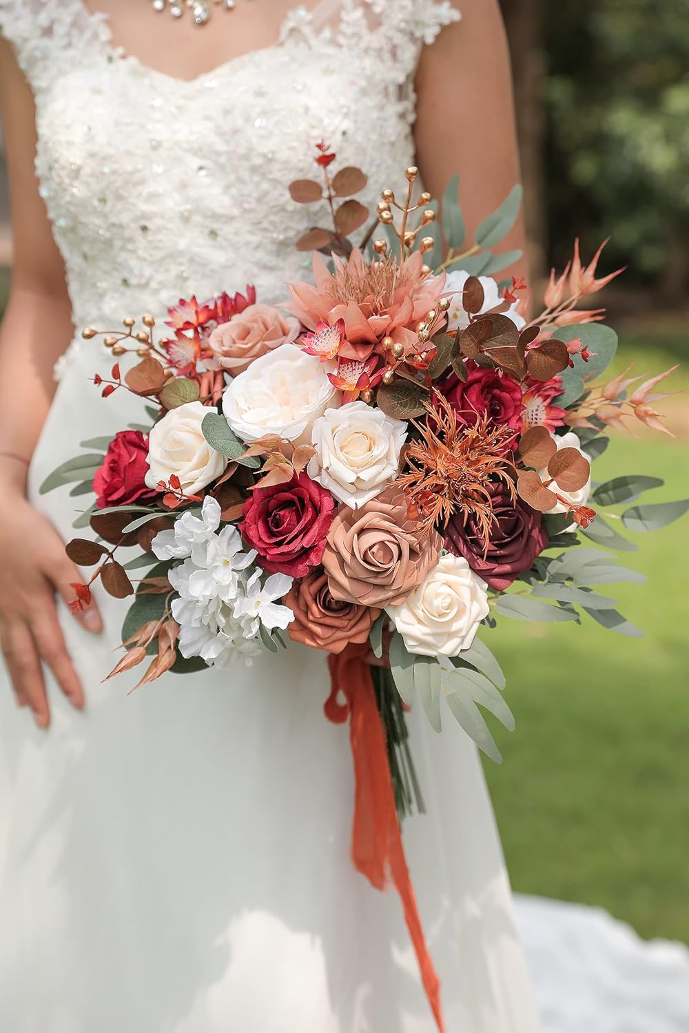 DIY DESIGNER FLOWER COMBO BOXES IN BURGUNDY WHITE