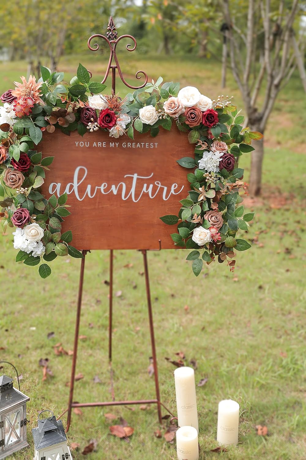 DIY DESIGNER FLOWER COMBO BOXES IN BURGUNDY WHITE