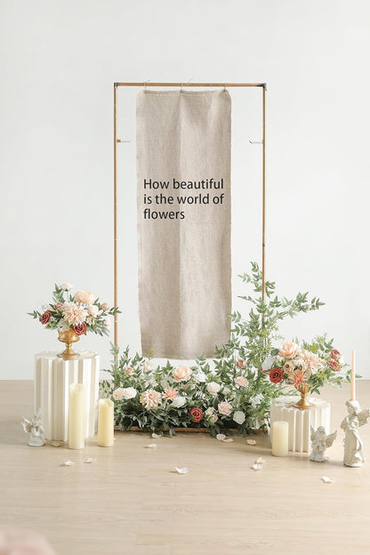 DIY DESIGNER FLOWER COMBO BOXES IN CHAMPAGNE WHITE 1