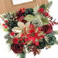 DIY DESIGNER FLOWER COMBO BOXES IN CHRISMAS RED