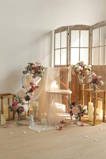 DIY DESIGNER FLOWER COMBO BOXES IN Dusty Rose