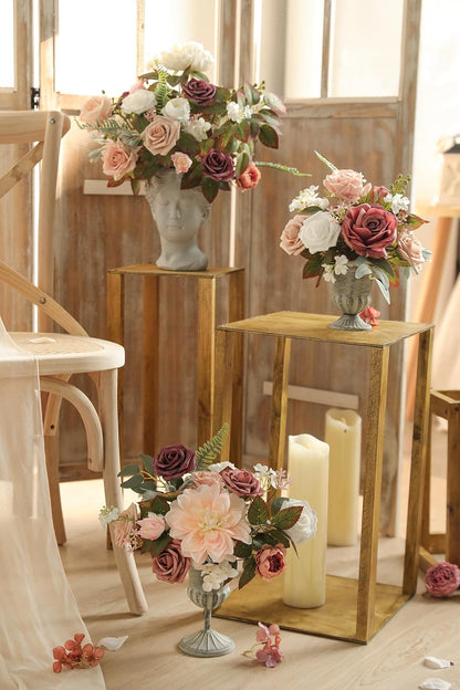 DIY DESIGNER FLOWER COMBO BOXES IN Dusty Rose