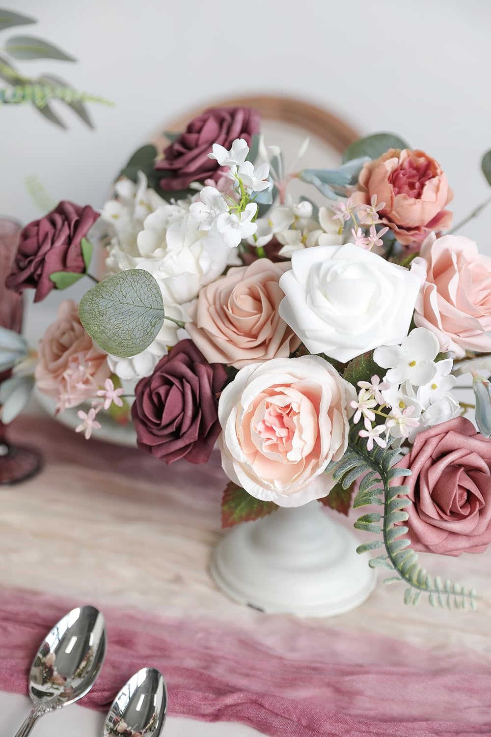 DIY DESIGNER FLOWER COMBO BOXES IN Dusty Rose