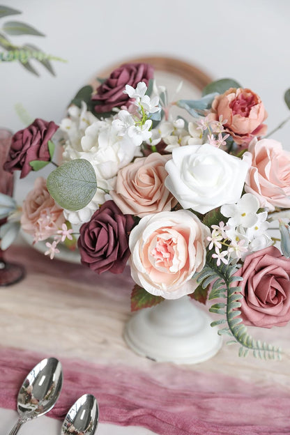 DIY DESIGNER FLOWER COMBO BOXES IN Dusty Rose