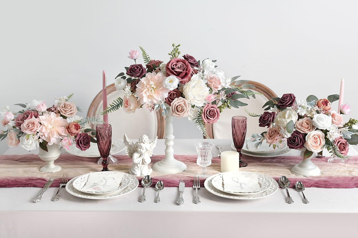 DIY DESIGNER FLOWER COMBO BOXES IN Dusty Rose