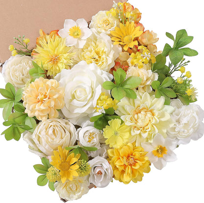 DIY DESIGNER FLOWER COMBO BOXES IN EXQUISITE YELLOW