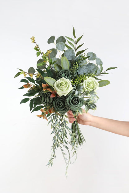 ARTIFICIAL GREENING STEM BOX SET-FOREST GREEN