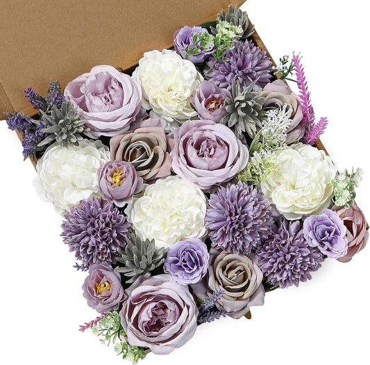 DIY DESIGNER FLOWER COMBO BOXES IN FOREST PURPLE