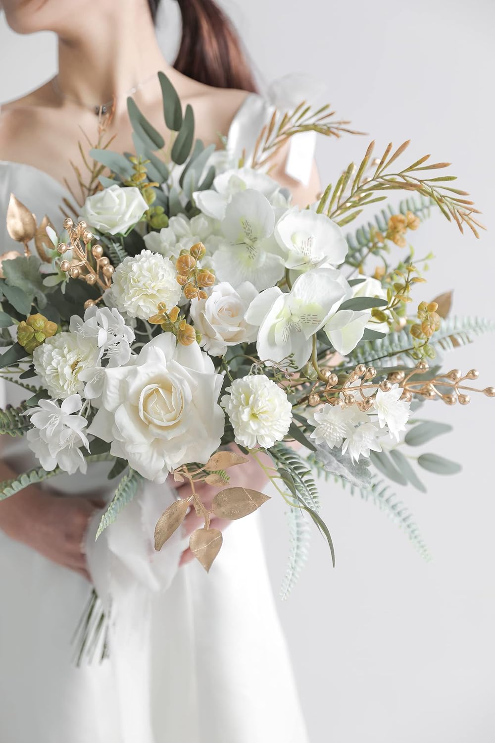 ARTIFICIAL GREENING STEM BOX SET-GOLDEN & GREEN