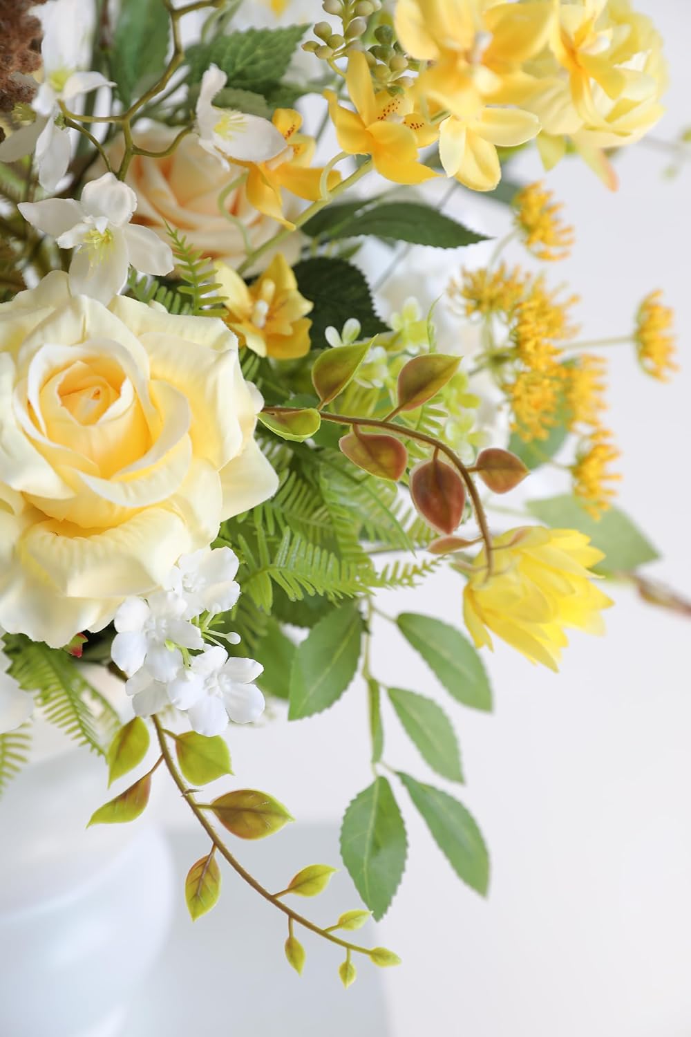 ARTIFICIAL GREENING STEM BOX SET-DUSTY & YELLOW