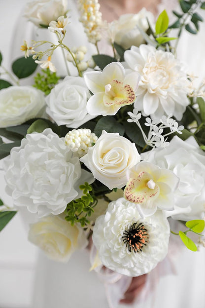 DIY DESIGNER FLOWER COMBO BOXES IN MILK WHITE