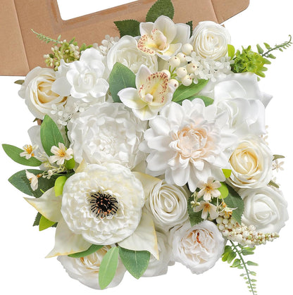 DIY DESIGNER FLOWER COMBO BOXES IN MILK WHITE