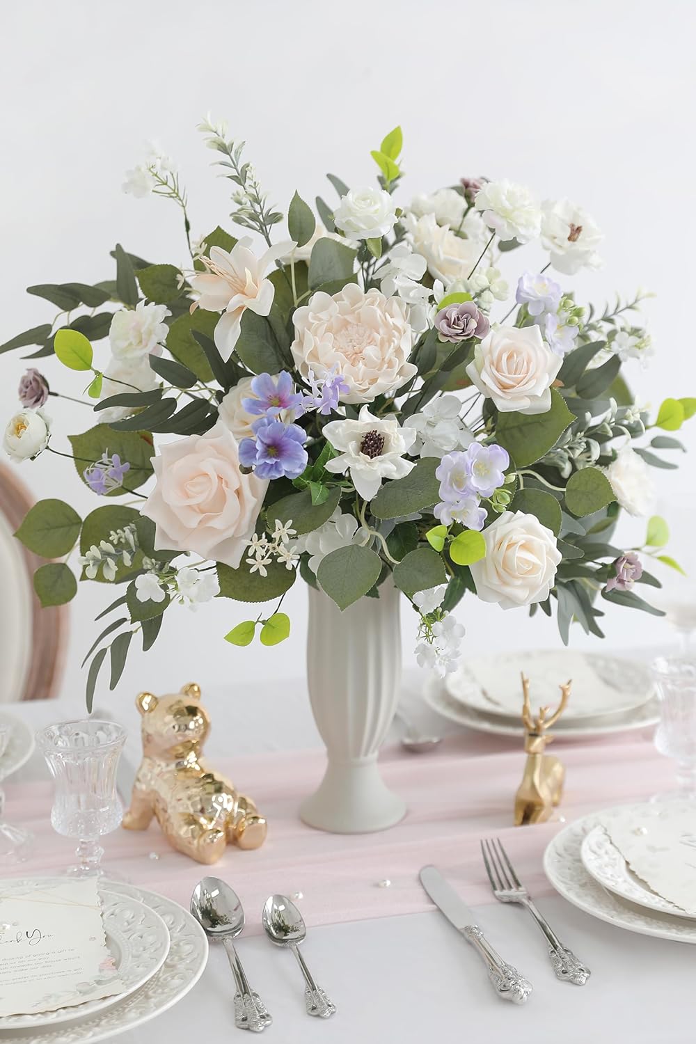 DIY DESIGNER FLOWER COMBO BOXES IN MILKY WHITE&PALE PURPLE