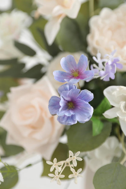 DIY DESIGNER FLOWER COMBO BOXES IN MILKY WHITE&PALE PURPLE