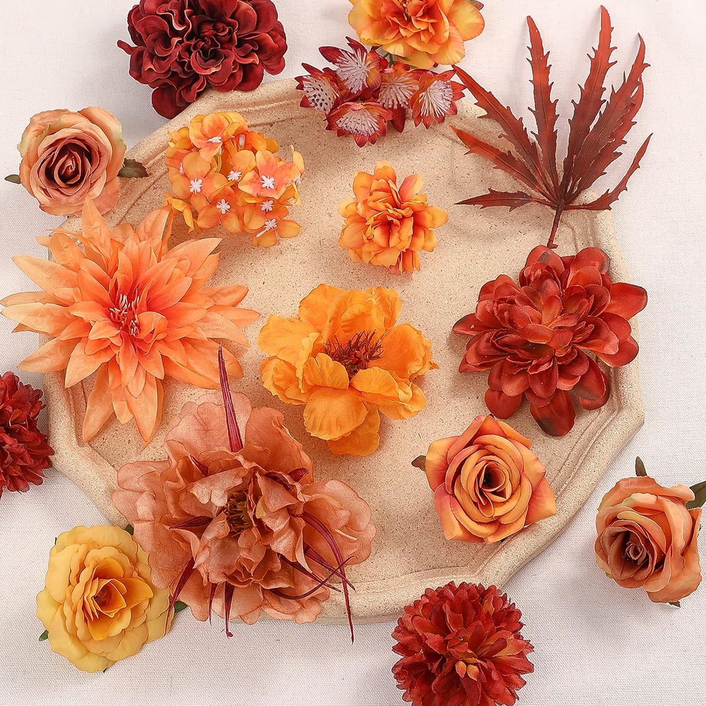 DIY DESIGNER FLOWER COMBO BOXES IN ORANGE