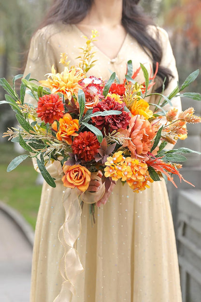 DIY DESIGNER FLOWER COMBO BOXES IN ORANGE