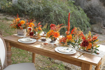 DIY DESIGNER FLOWER COMBO BOXES IN ORANGE