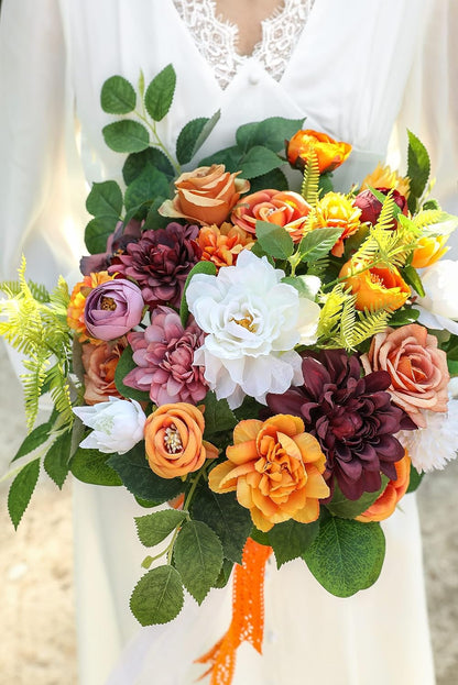 DIY DESIGNER FLOWER COMBO BOXES IN ORANGE RED