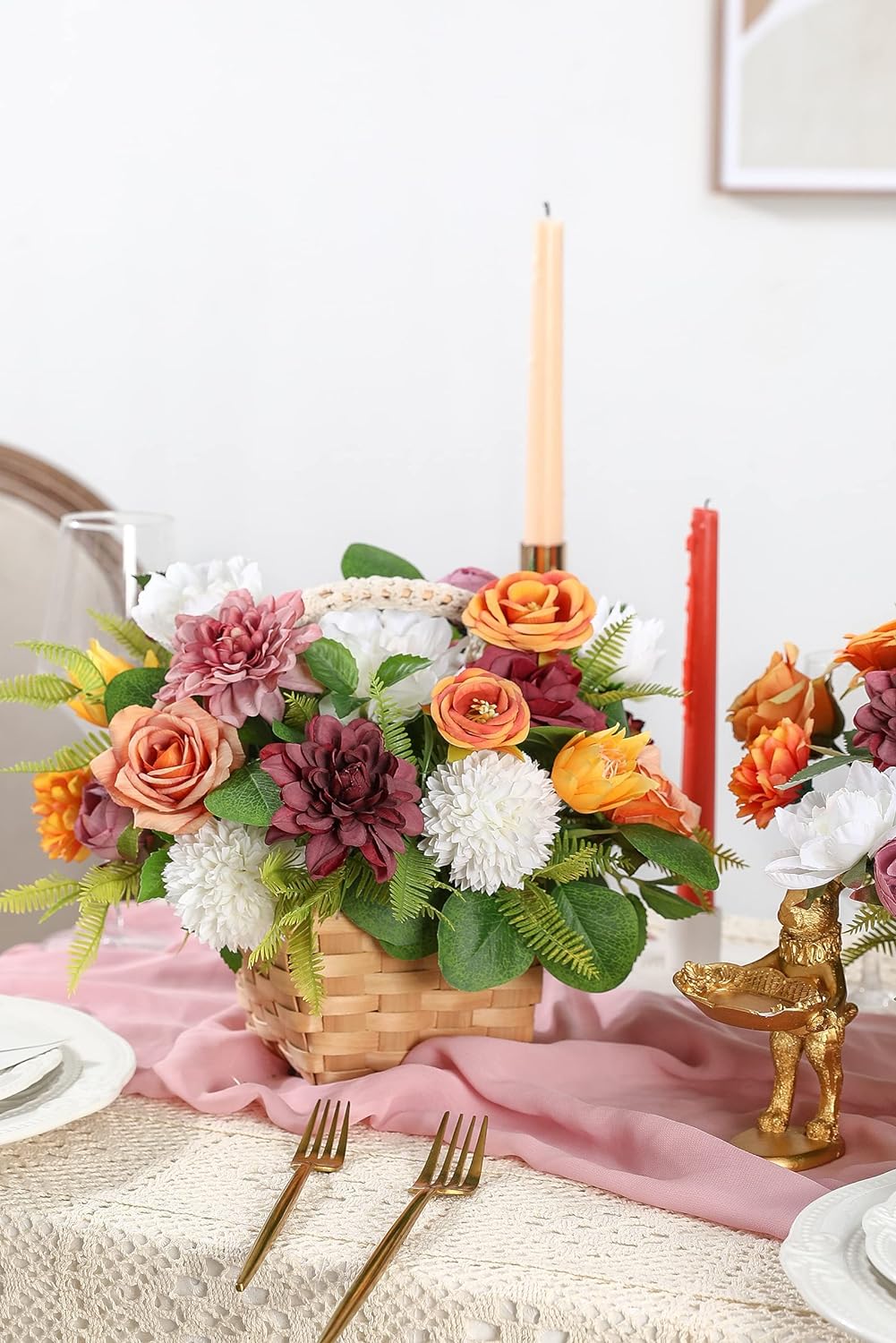 DIY DESIGNER FLOWER COMBO BOXES IN ORANGE RED