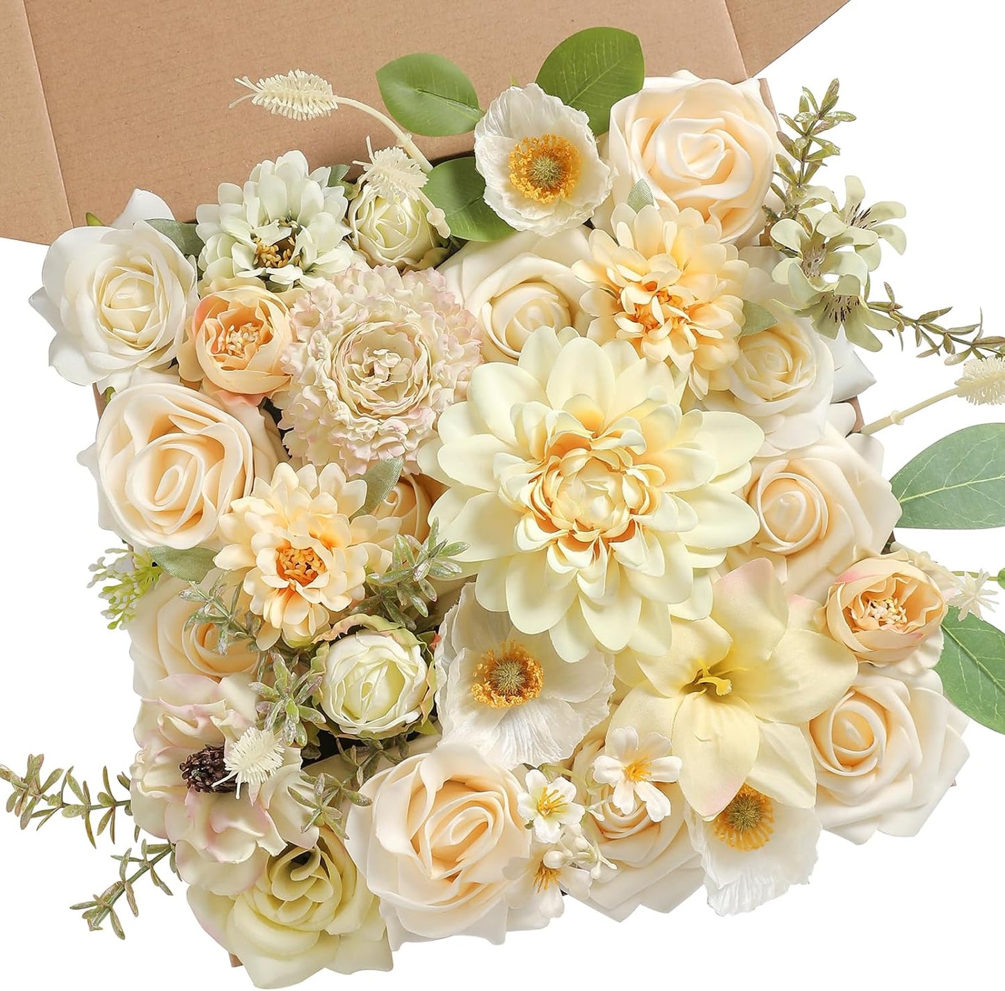 DIY DESIGNER FLOWER COMBO BOXES IN PALE YELLOW