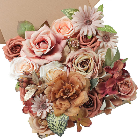 DIY DESIGNER FLOWER COMBO BOXES IN TERRACOTTA