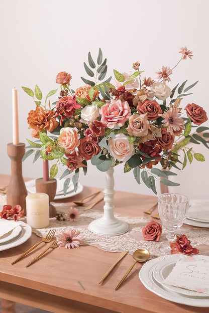 DIY DESIGNER FLOWER COMBO BOXES IN TERRACOTTA