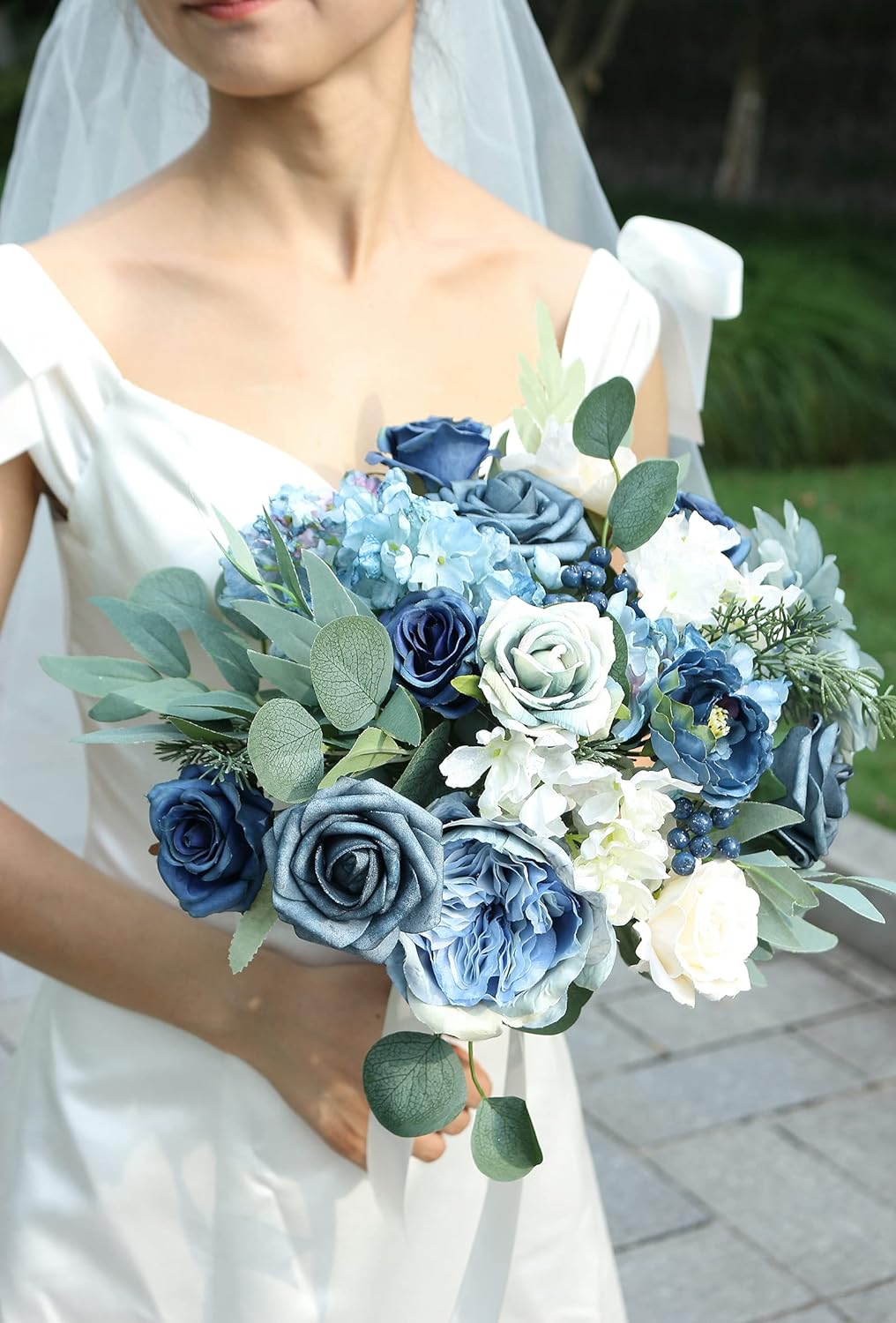 DIY DESIGNER FLOWER COMBO BOXES IN VINTAGE DUSTY BLUE