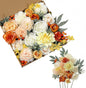 DIY DESIGNER FLOWER COMBO BOXES IN WARM ORANGE WHITE