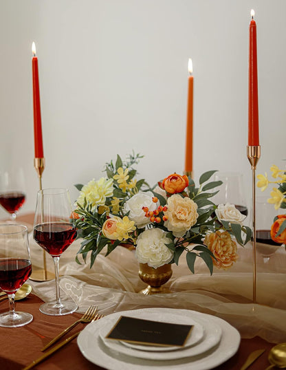 DIY DESIGNER FLOWER COMBO BOXES IN WARM ORANGE WHITE