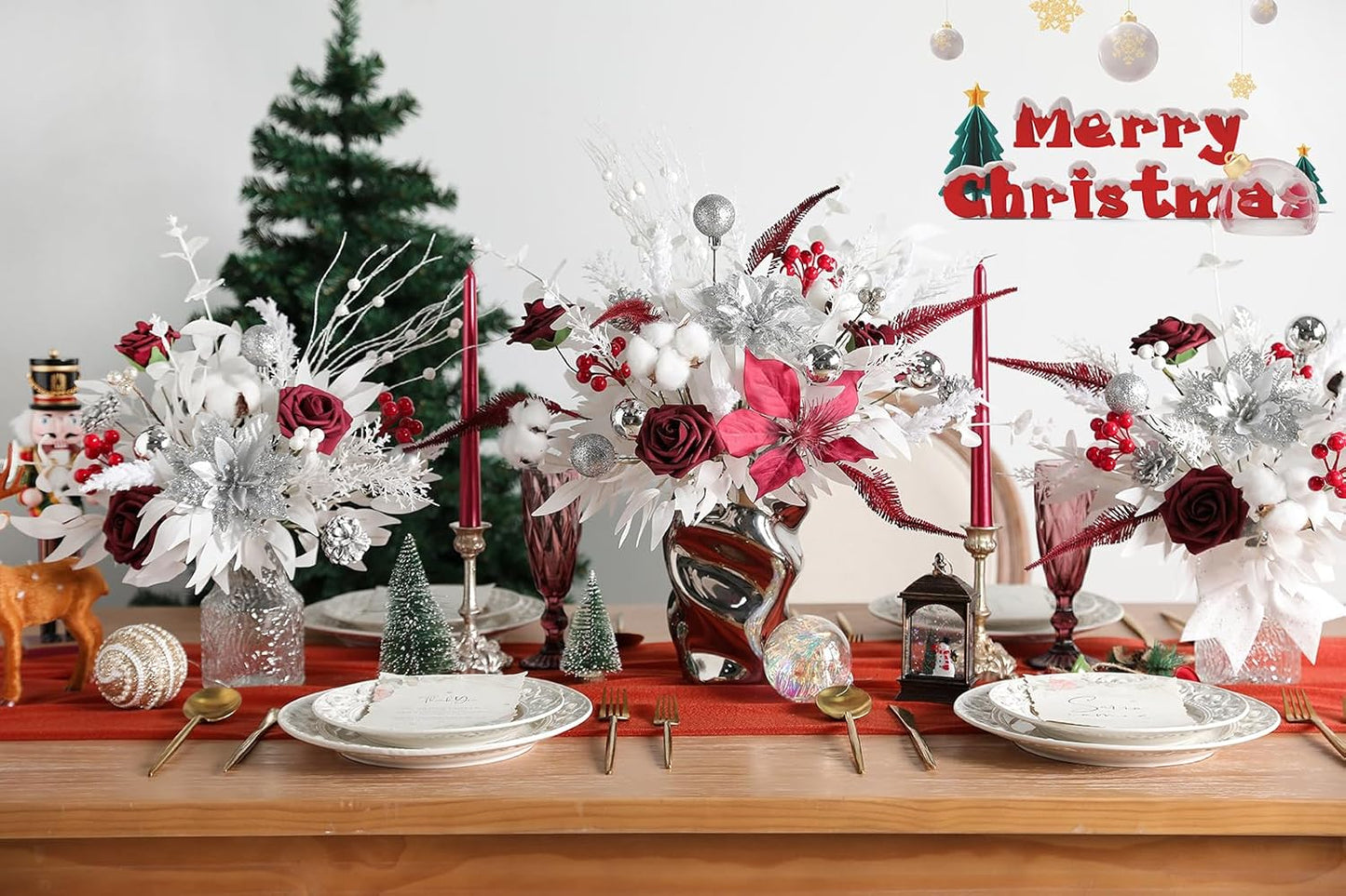 ARTIFICIAL GREENING STEM BOX SET-WHITE