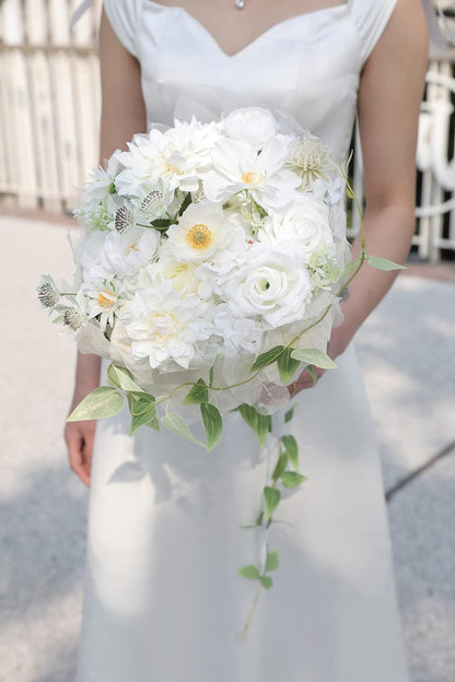 DIY DESIGNER FLOWER COMBO BOXES IN WHITE