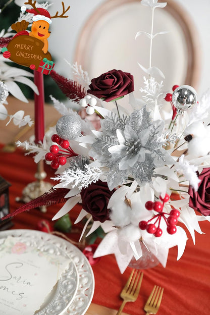 ARTIFICIAL GREENING STEM BOX SET-WHITE