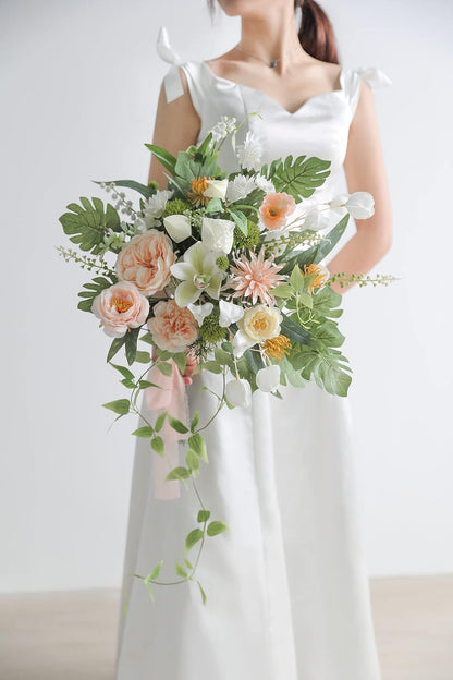 ARTIFICIAL GREENING STEM BOX SET-WHITE & GREEN