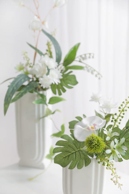 ARTIFICIAL GREENING STEM BOX SET-WHITE & GREEN