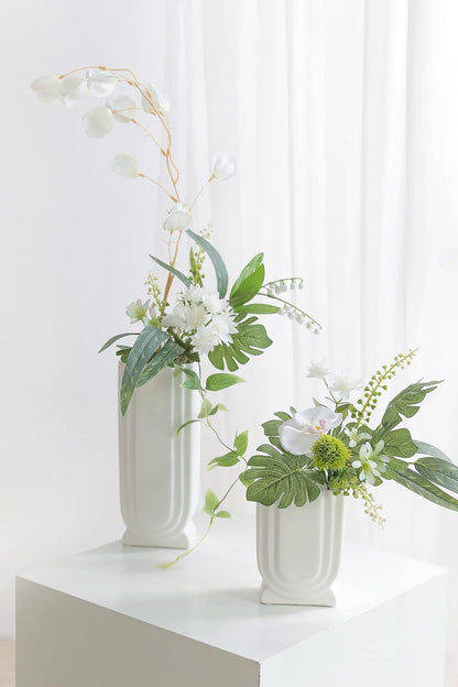 ARTIFICIAL GREENING STEM BOX SET-WHITE & GREEN