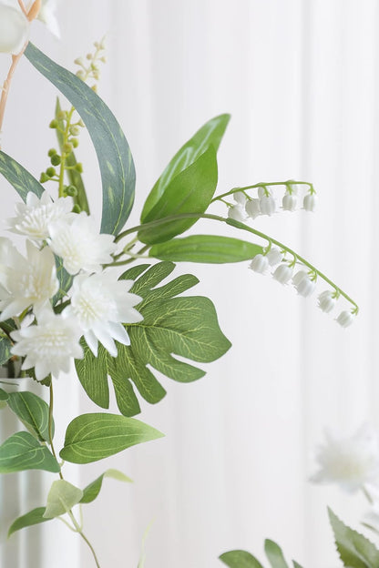 ARTIFICIAL GREENING STEM BOX SET-WHITE & GREEN